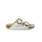 CHROME HEARTS ARIZONA BIRKENSTOCK GUNSLINGER BUCKLE WHITE