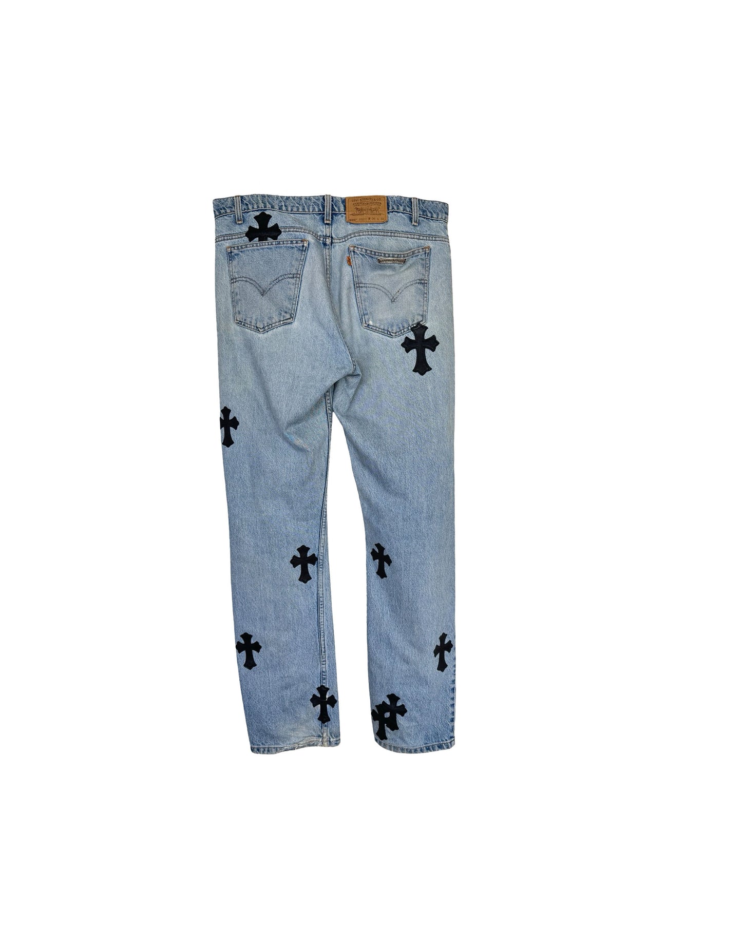 Chrome Hearts Denim With Black Patches