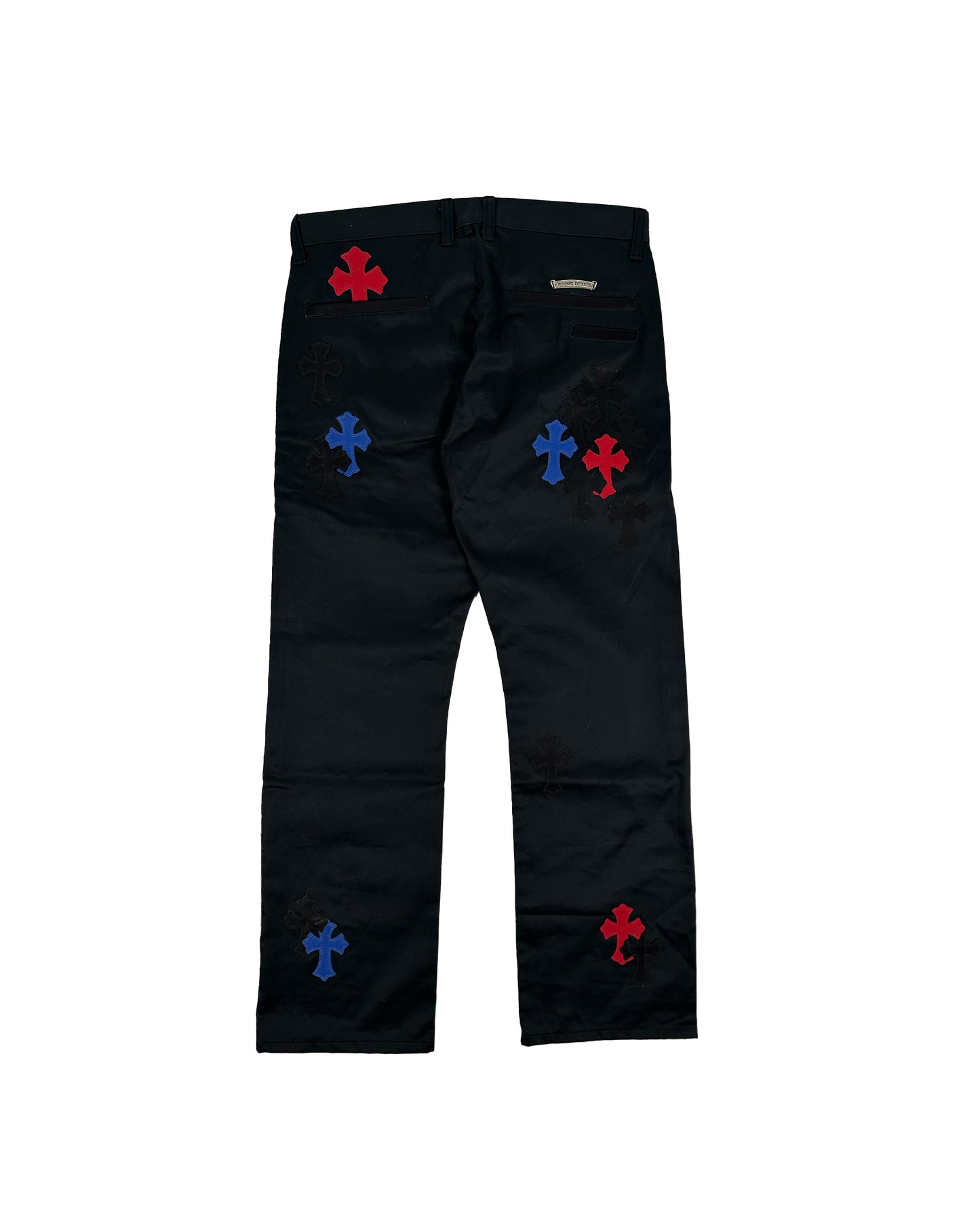 RED/BLUE CROSS PATCH NAVY SKATER CHINOS