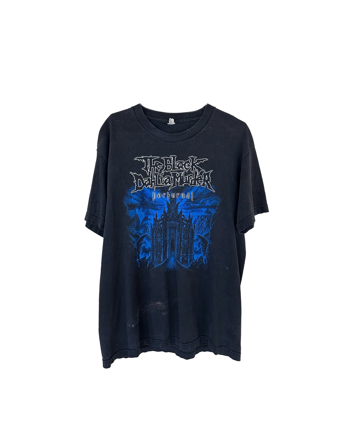 Vintage 2007 The Black Dahlia Murder Nocturnal Blue Print T-Shirt