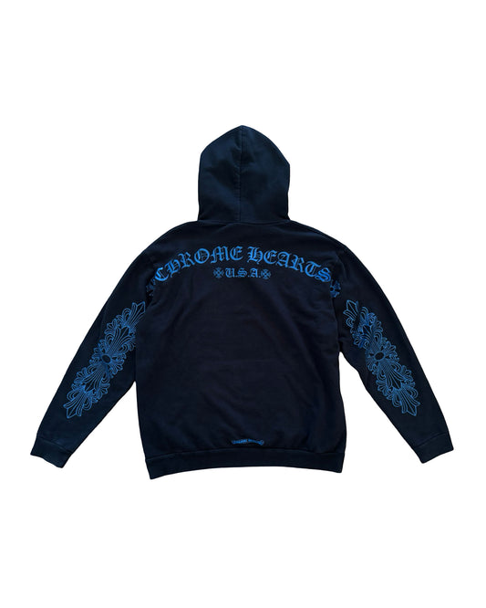 Chrome Hearts Blue Friends and Family Exclusive Hoodie