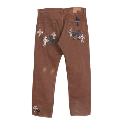 BROWN NYFW LEVI JEANS