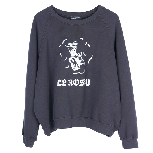 Black Le Rosey Crewneck