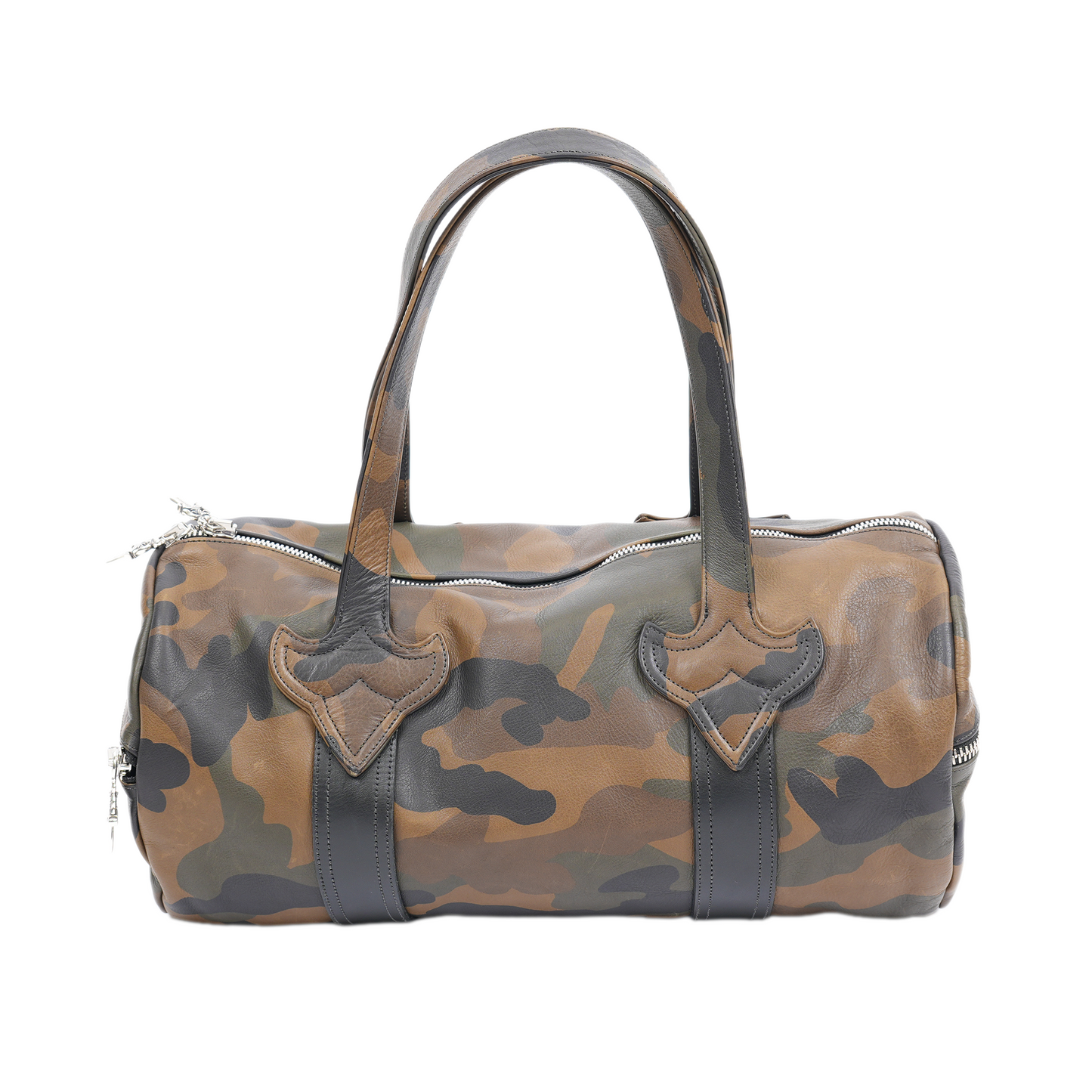 CHROME HEARTS CAMO LEATHER MINI DUFFLE