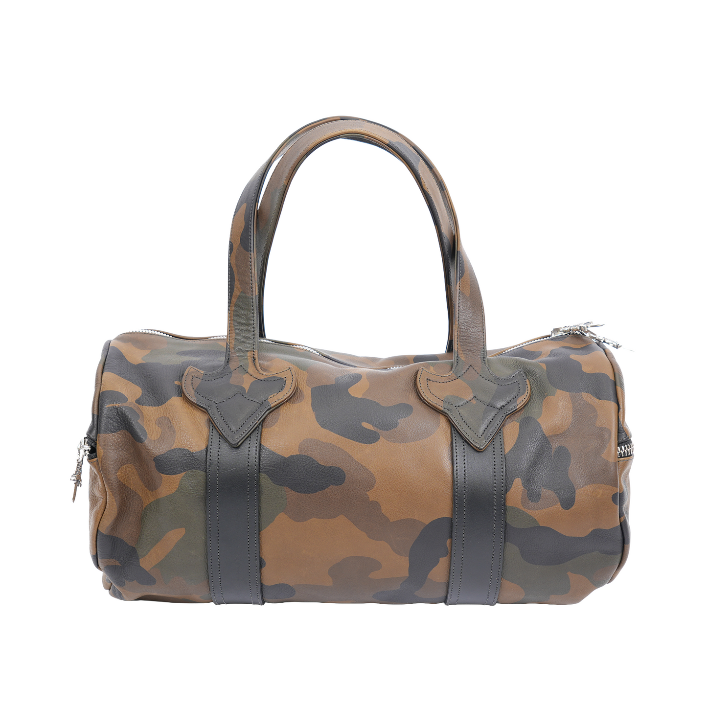 CHROME HEARTS CAMO LEATHER MINI DUFFLE