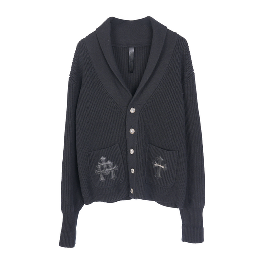 CHROME HEARTS CROSS PATCH CASHMERE SWEATER