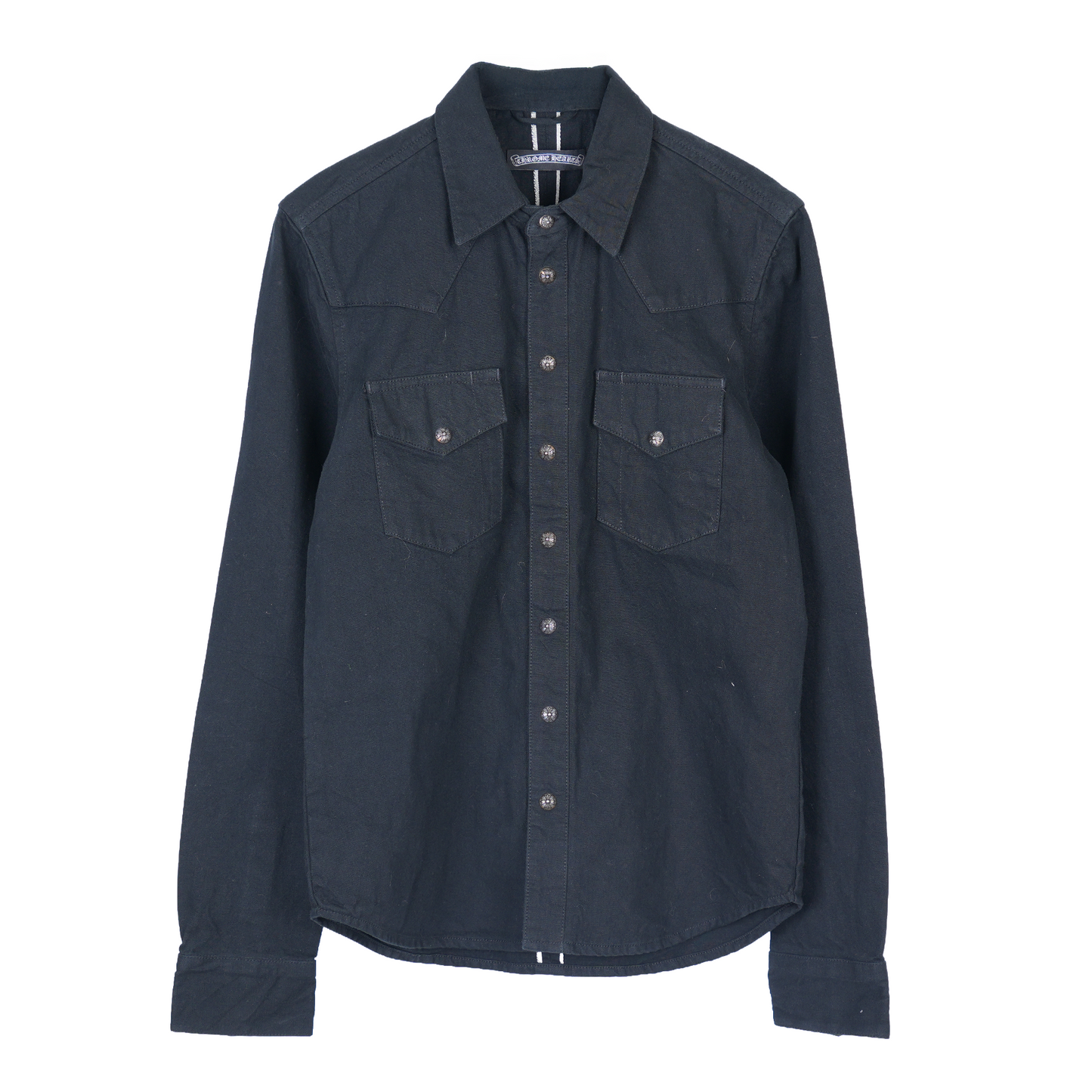 CHROME HEARTS BLACK CROSS DENIM JACKET