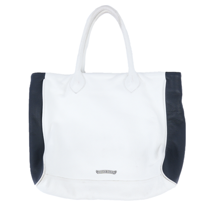 CHROME HEARTS WHITE/BLACK LARGE DAGGER TOTE BAG