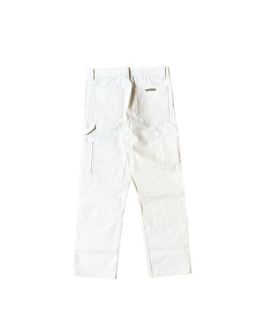 WHITE CHROME HEARTS CARPENTER PANTS SIZE 36