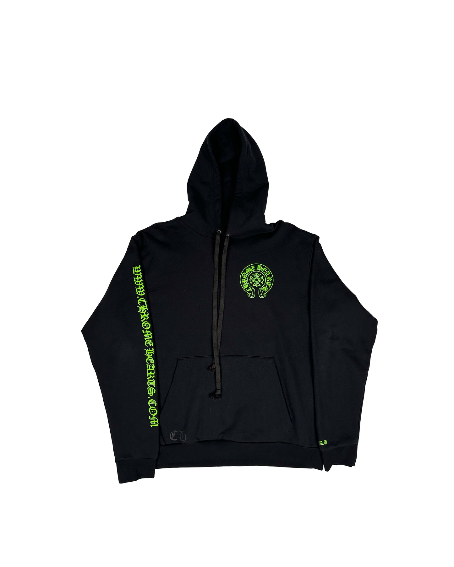 Green Chrome Hearts Signed Horseshoe Hoodie