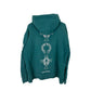 CHROME HEARTS VINTAGE FOREST GREEN FRIENDS AND FAMILY HOODIE