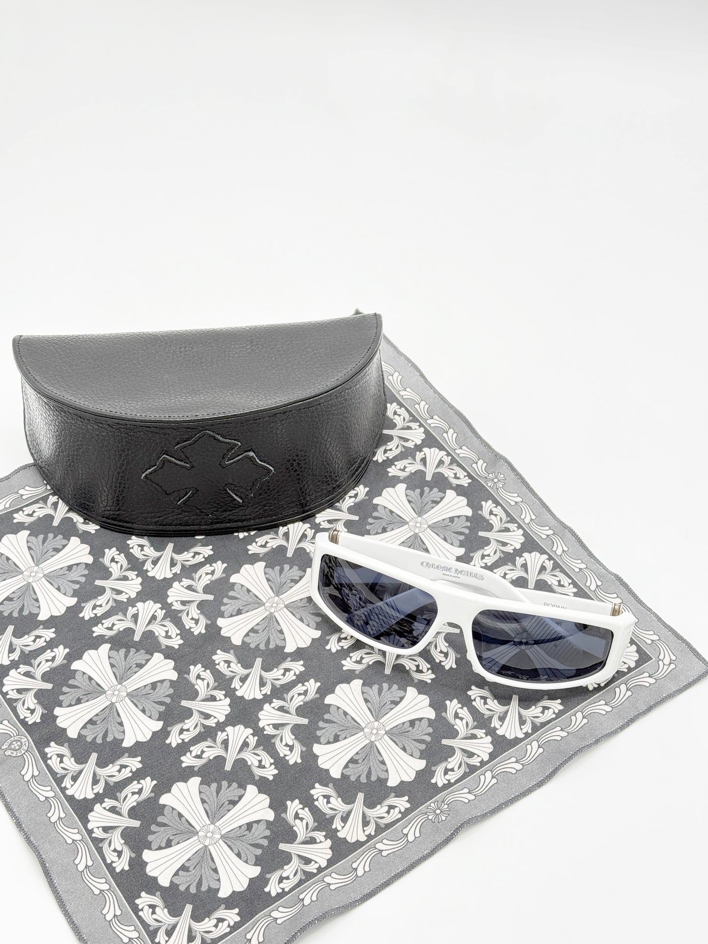 Chrome Hearts White Porny Sunglasses