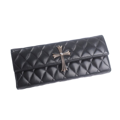 Chrome Hearts Quilted Leather Cross Clutch