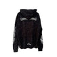 CHROME HEARTS BLACK CROSS ZIP HOODIE