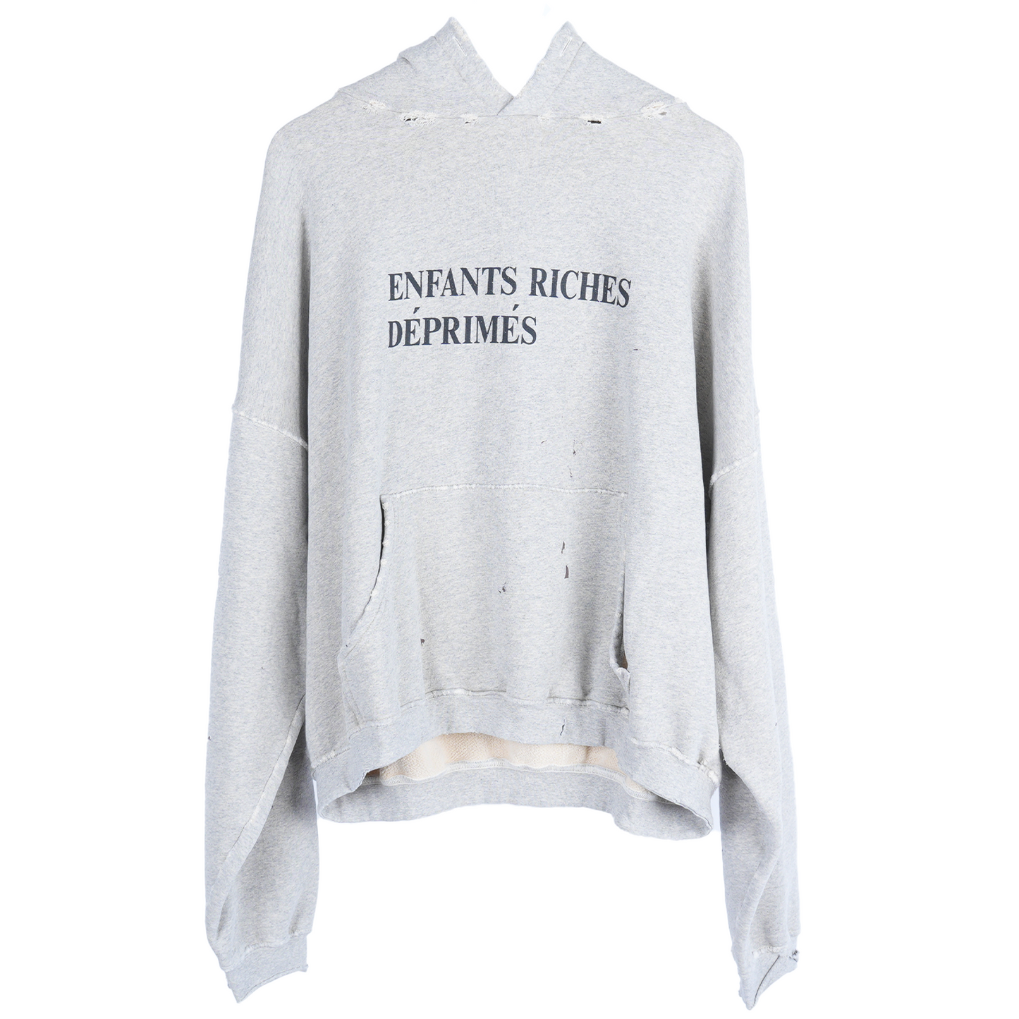 ERD Grey logo hoodie