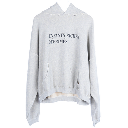 ERD Grey logo hoodie