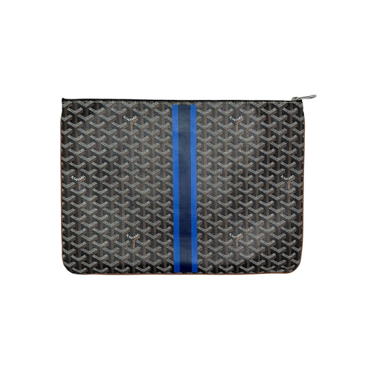 GOYARD SENAT POUCH NAVY BLUE CUSTOM NY PAINT