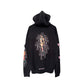 DEADLY DOLL XXL HOODIE PINK/BLACK