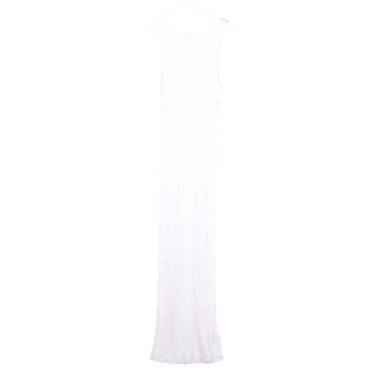 Chrome Hearts Womans White  SCRIPT Long White Dress