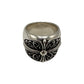 Chrome Hearts Classic Oval Sterling Silver Ring Size 11