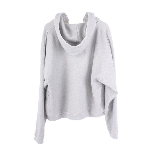 ERD SAFETY PIN CUT OUT HOODIE HEATHER GREY