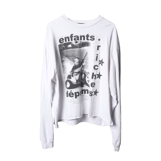 ERD WHITE 'MY UNDERGROUND TRICYCLE' LONGSLEEVE