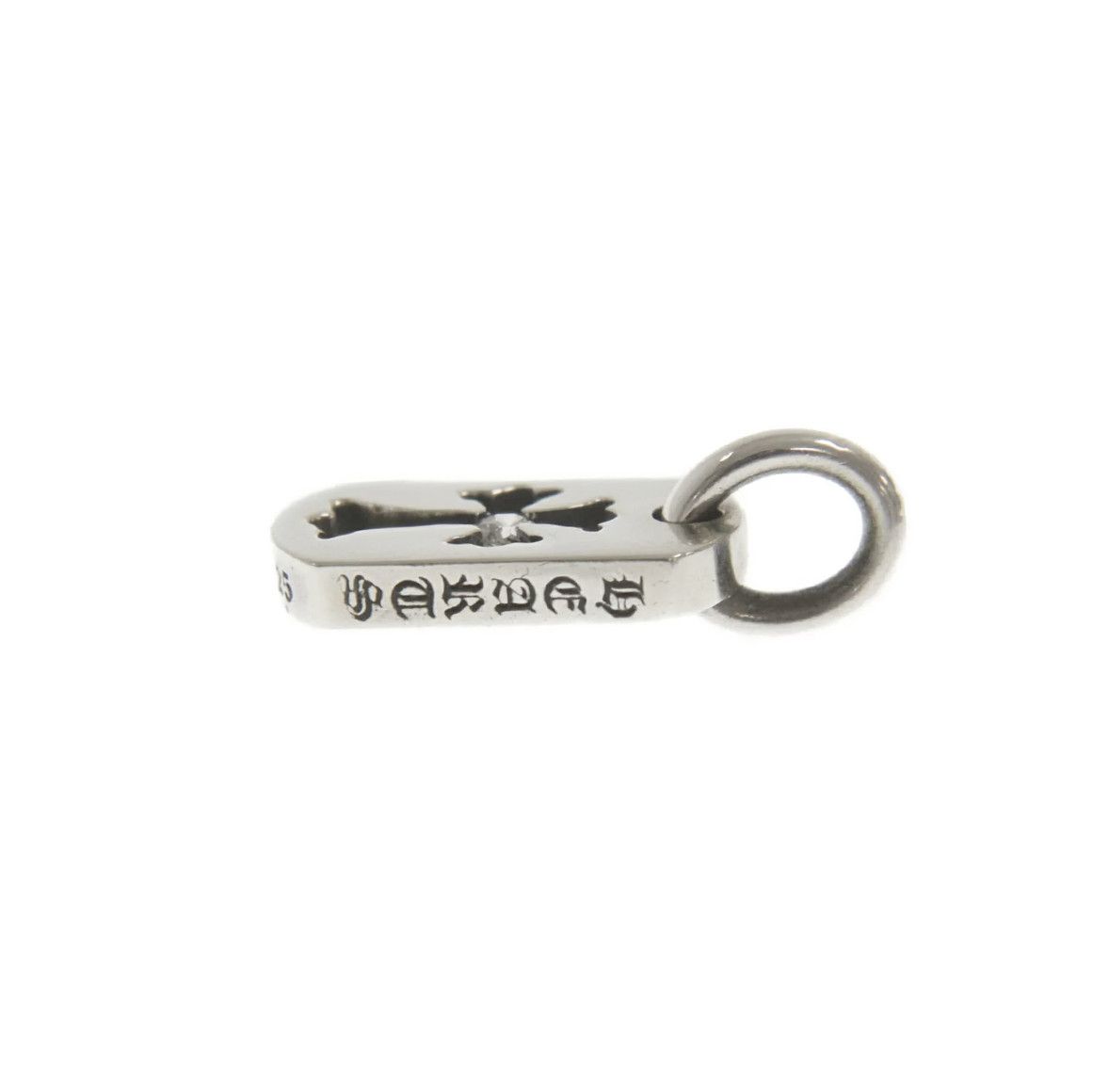 Tiny Dog Tag Chrome Hearts Pave Diamond