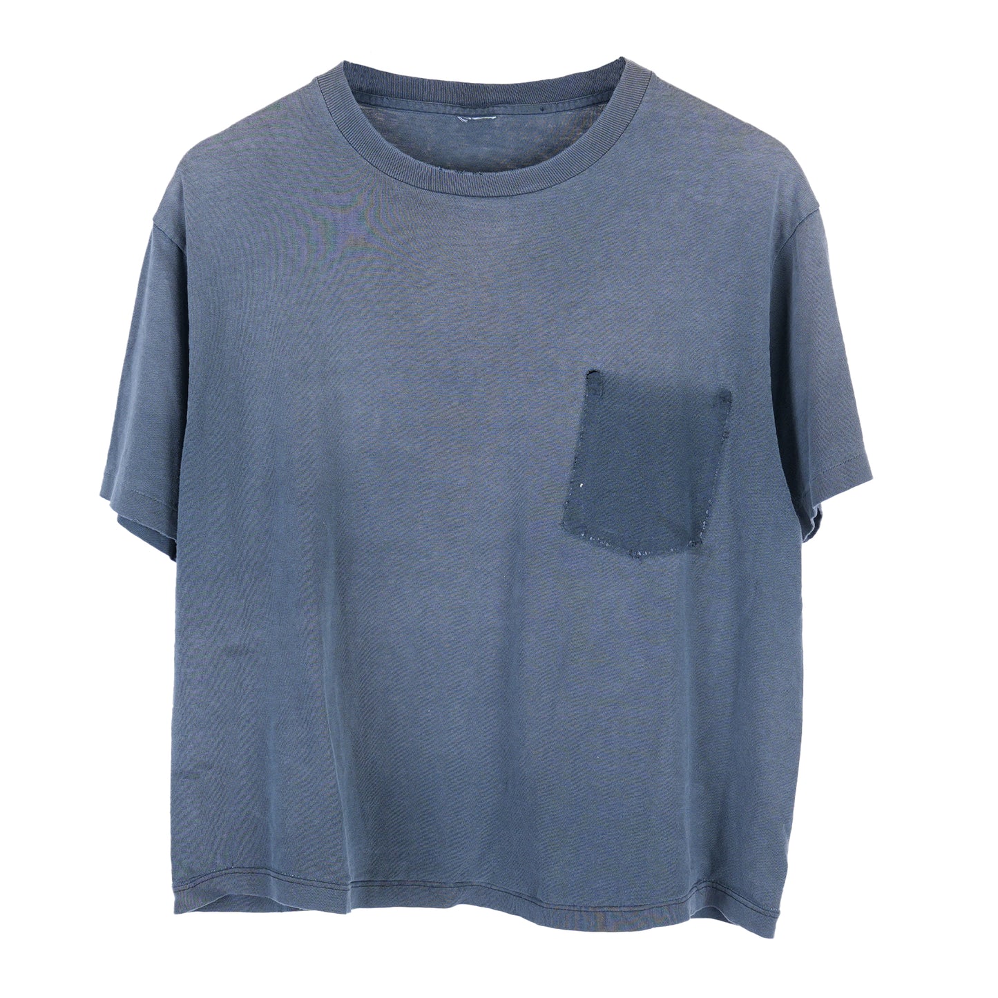 Faded Boxy Blank Grey Pocket T