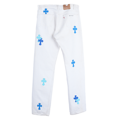 CHROME HEARTS BLUE PATCH LEVI"S