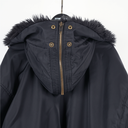 BALENCIAGA HOODED FUR BOMBER