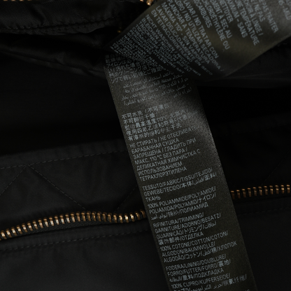 BALENCIAGA HOODED FUR BOMBER