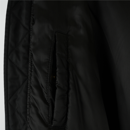 BALENCIAGA HOODED FUR BOMBER