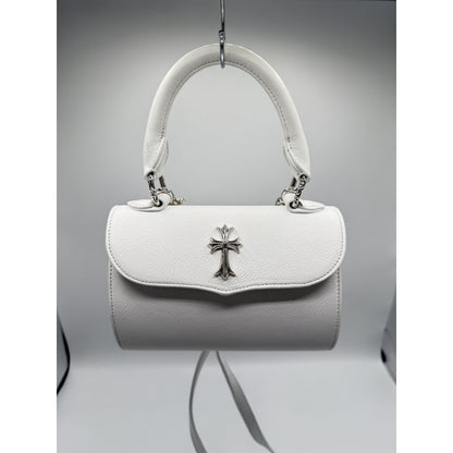 CHROME HEARTS CH WHITE RHODIUM DOC ADAMS HANDBAG PURSE