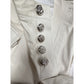 CHROME HEARTS WHITE LEATHER CARGO SHORTS