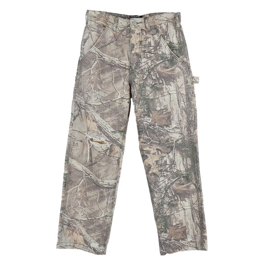 ERD Real Tree Distressed Camo Carpenter Pants SZ 30