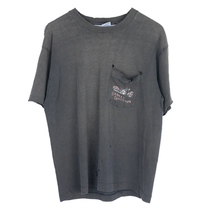 VINTAGE HARLEY SMOKED BOXY POCKET T-Shirt