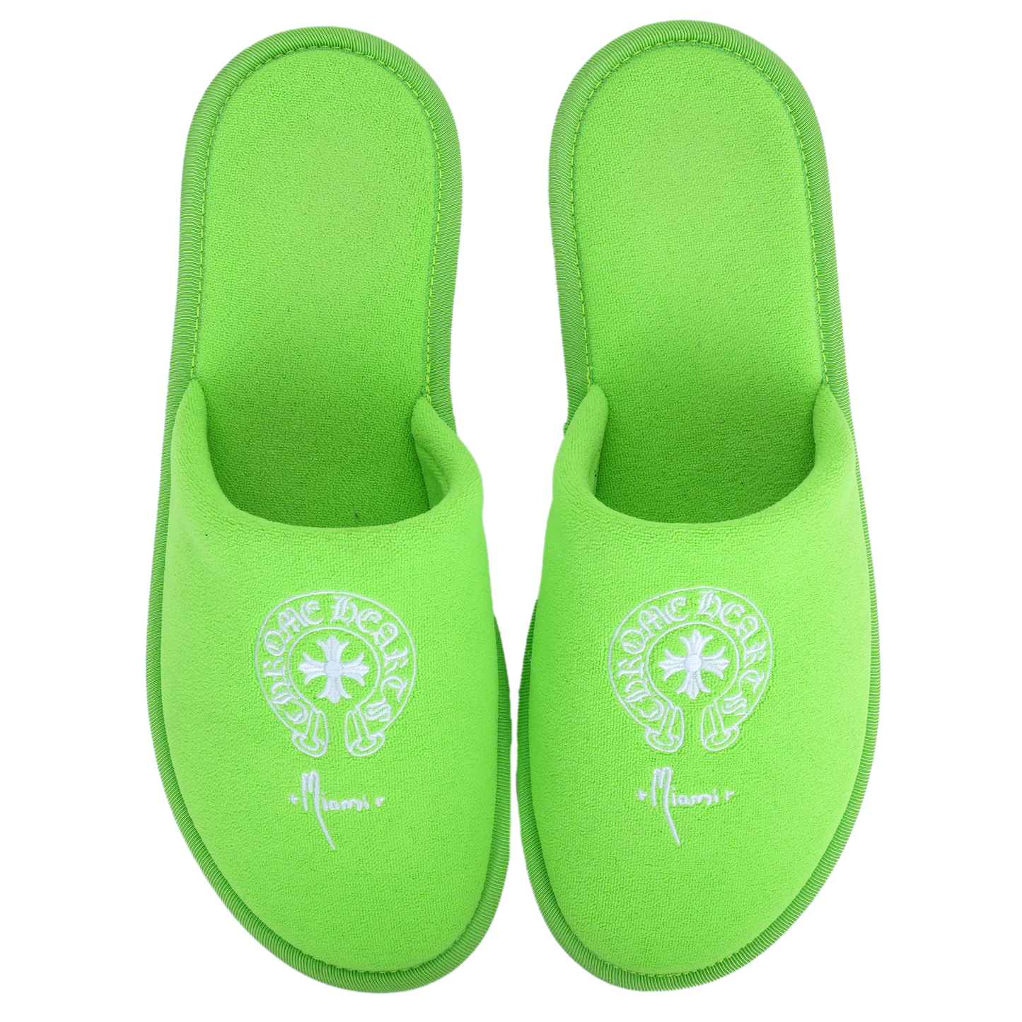 CH MIAMI NEON GREEN SLIPPERS