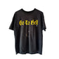 Vintage 'Go to Hell' Yellow/Black Faded T Shirt