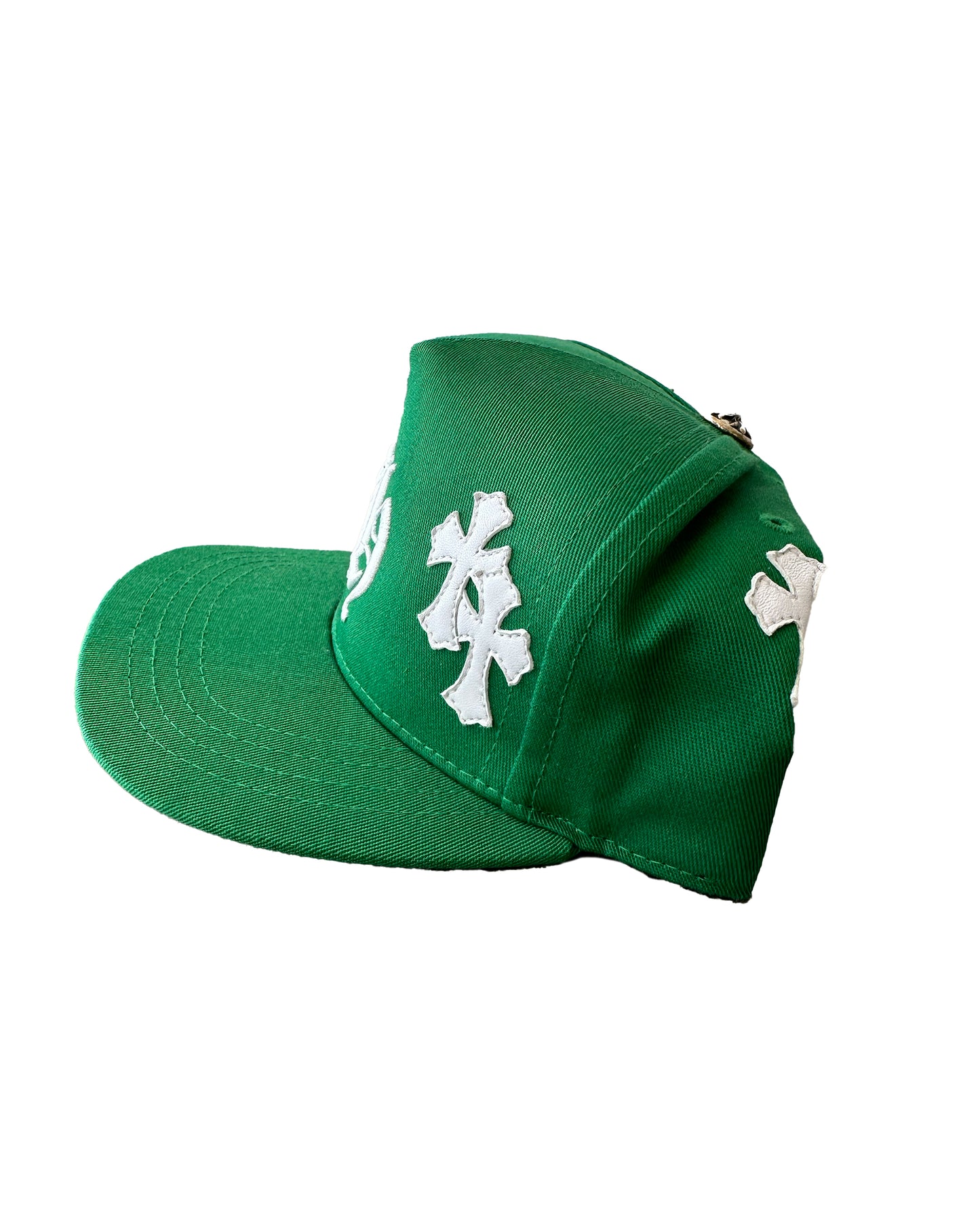 Chrome Hearts Green Cross Patch Hat