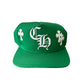 Chrome Hearts Green Cross Patch Hat