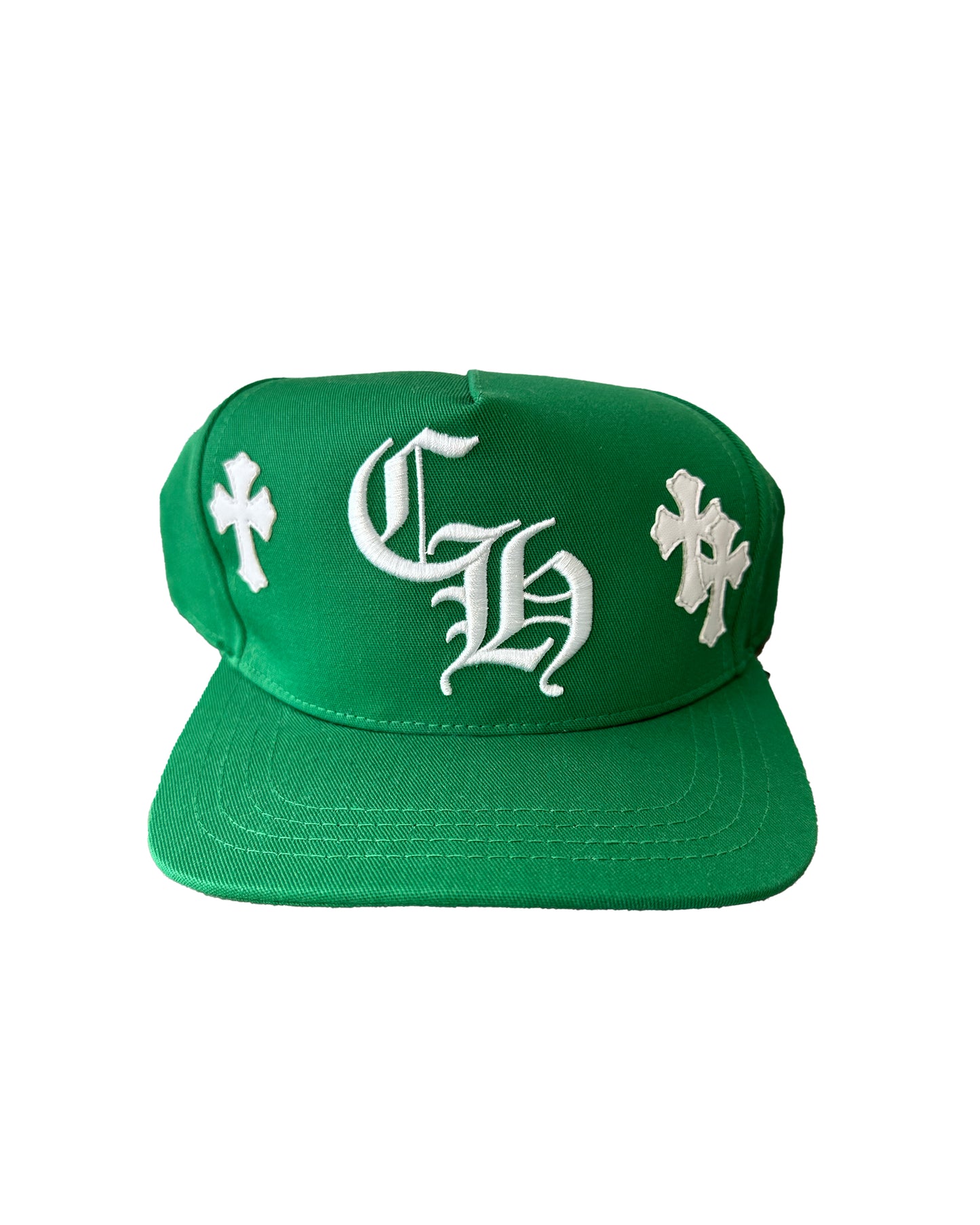 Chrome Hearts Green Cross Patch Hat