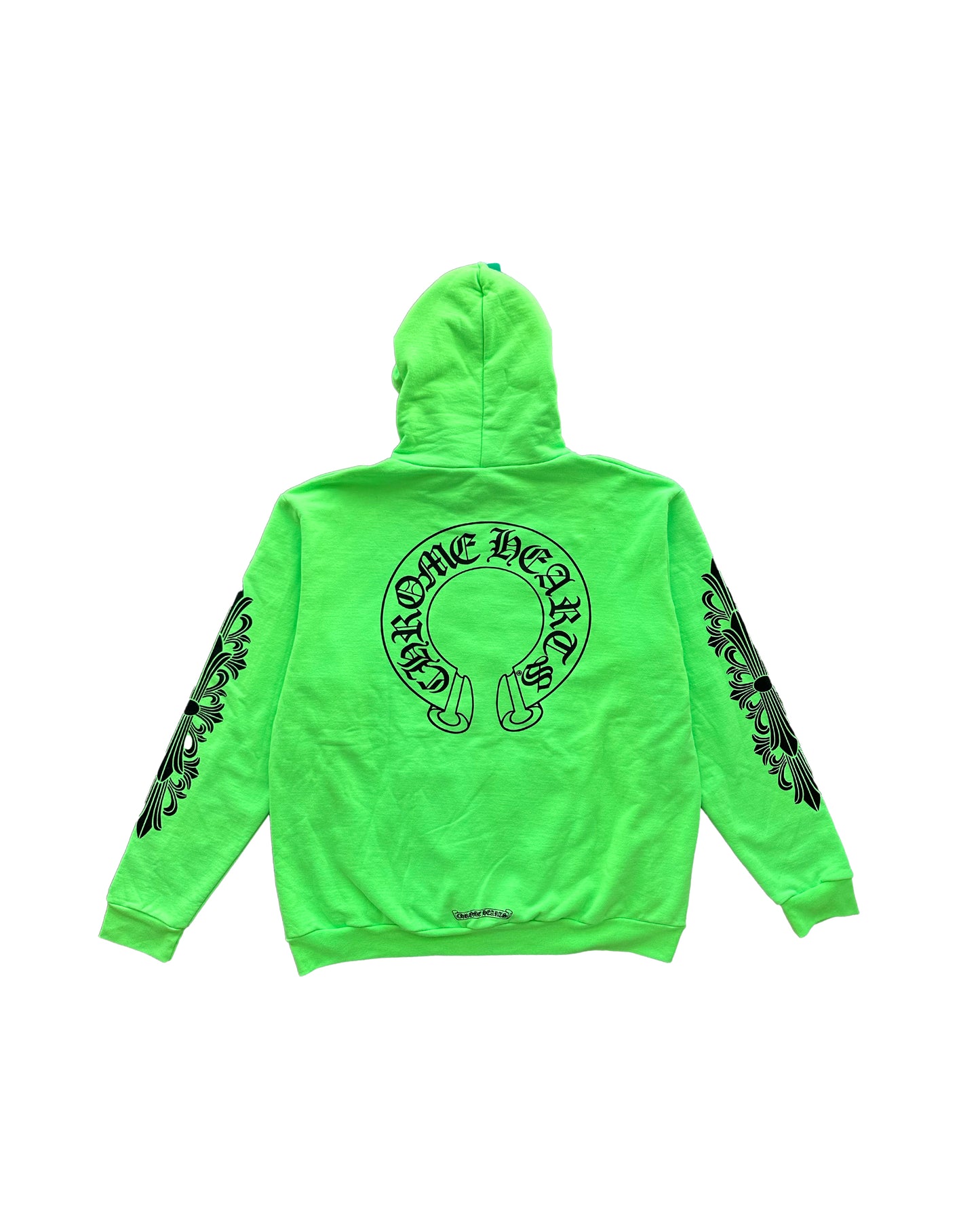 Chrome Hearts Ultra Miami Music Week Neon Green Floral Hoodie