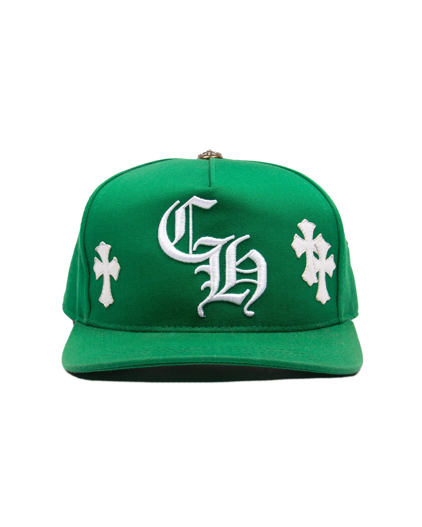 Chrome Hearts Green Cross Patch Hat