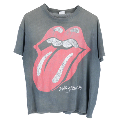 Faded Grey 1989 Rolling Stones Tongue T-Shirt