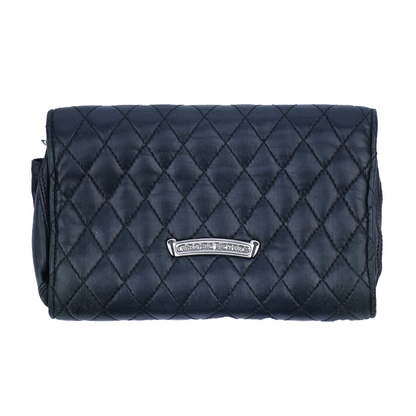 CHROME HEARTS PATINA PLUSS CROSS QUILTED LEATHER SNAP WALLET