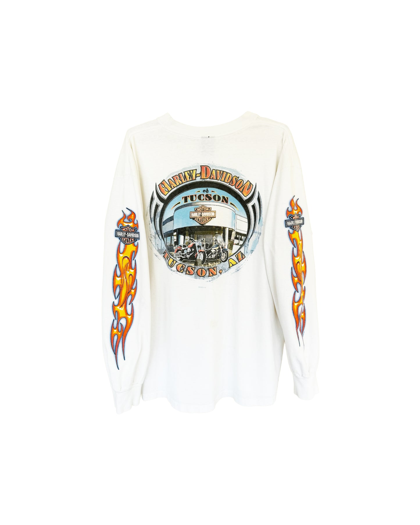 Harley Davidson White Flame Long Sleeve