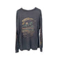 HARLEY DAVIDSON PAINTED THRASHED FADED FLAME LONG SLEEVE