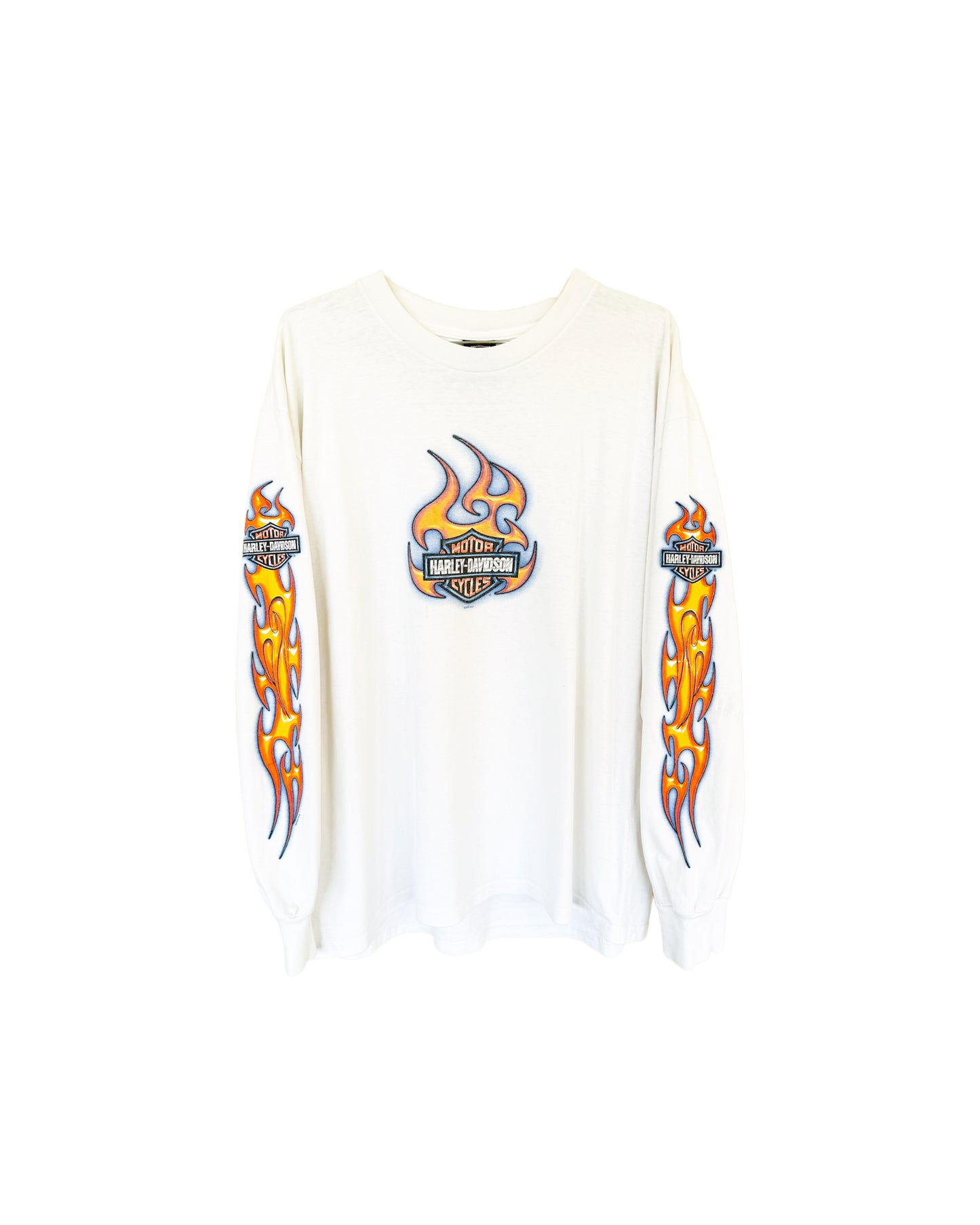 Harley Davidson White Flame Long Sleeve