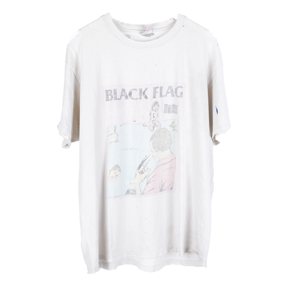 VINTAGE THRASHED BLACK FLAG FAMILY MAN TEE