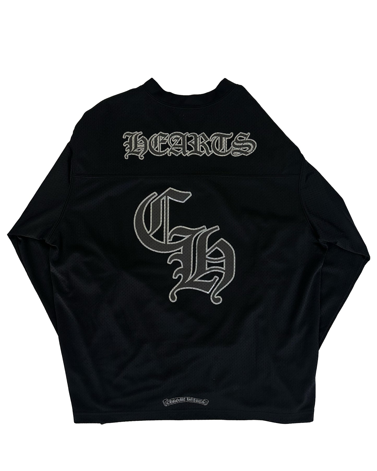 CHROME HEARTS Mesh Warm Up Jersey Black Longsleeve